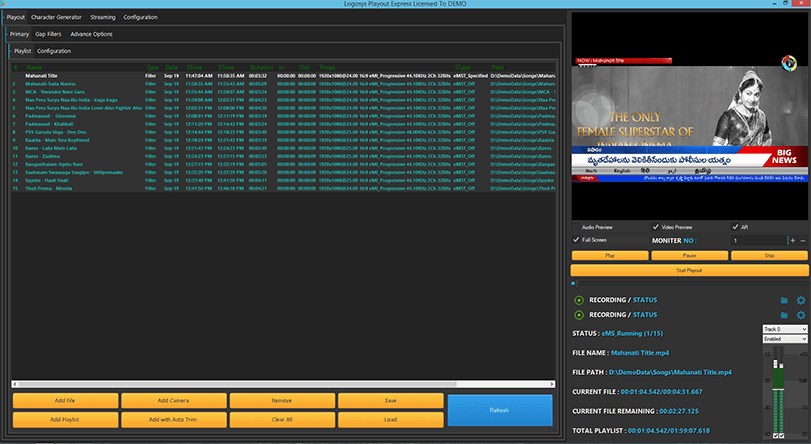 Logosys Playout software banner